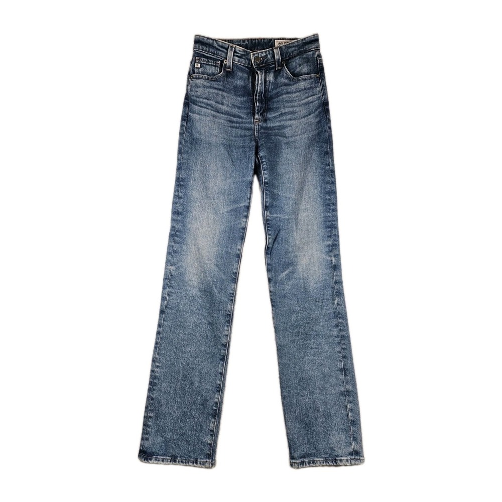 AG Alexxis Straight Jeans Womens 25x31 High Rise Vintage Fit Made In Italy Denim